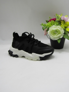 Buty sportowe damskie na płaskim (36-41) A28 BLACK