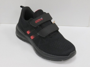 Buty sportowe damskie na płaskim (36-41) T2190 BLACK/RED