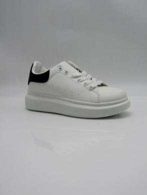 Buty sportowe damskie na płaskim (36-41) AB15 WHITE/BLACK/PU