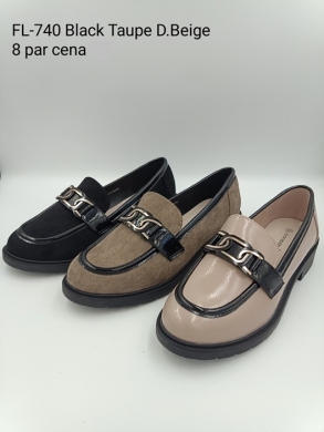 Mokasyny damskie na płaskim (36-41) FL-740 D.BEIGE