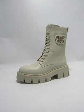 Botki damskie na płaskim (36-41) DE833P BEIGE