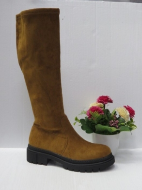 Kozaki damskie na płaskim (36-41) F198 CAMEL