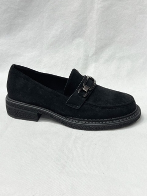 Mokasyny damskie na płaskim (36-41) 3227C BLACK