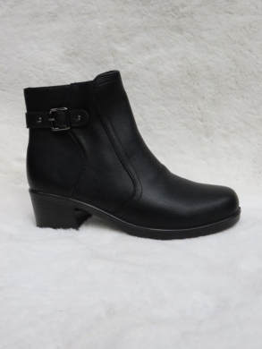 Botki damskie ocieplane na obcasie (39-43) DJF-50 BLACK