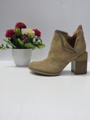 Botki damskie na obcasie (36-41) A5713-63 KHAKI