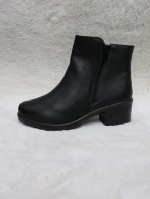 Botki damskie ocieplane na obcasie (36-43) 32002-1 BLACK
