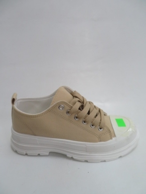 Trampki damskie na koturnie (36-41) LA122 KHAKI