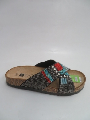 Klapki damskie na płaskim (36-41) LS199 BLACK