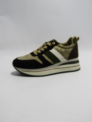 Buty sportowe damskie na płaskim (36-41) JF2982 BL/KHAKI