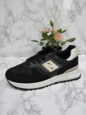 Buty sportowe damskie na płaskim (36-41) AB1784 BLACK