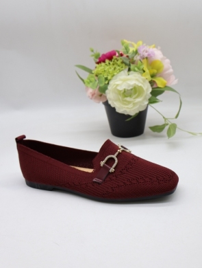 Mokasyny damskie na płaskim (36-41) PS770-9 MAROON