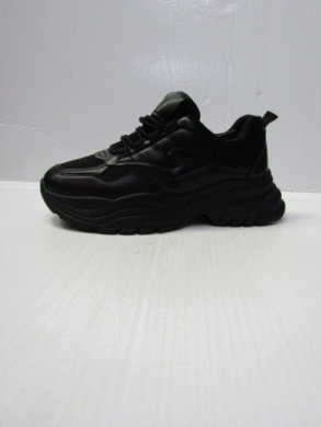 Buty sportowe damskie na płaskim (36-41) WW081 BLACK