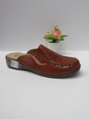 Klapki damskie na koturnie (39-43) DJ19-11 BROWN
