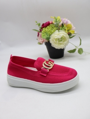 Mokasyny damskie na płaskim (36-41) 2820 ROSE/RED