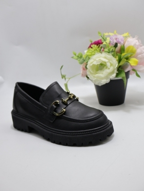 Mokasyny damskie na płaskim (36-41) FOH-31-1 BLACK