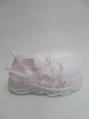 Buty sportowe damskie na płaskim (36-41) 88-53 WHITE