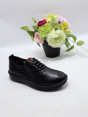 Półbuty damskie na płaskim (36-42) 25108-1 BLACK