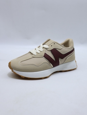 Buty sportowe damskie na płaskim (36-41) EL-033 WINE