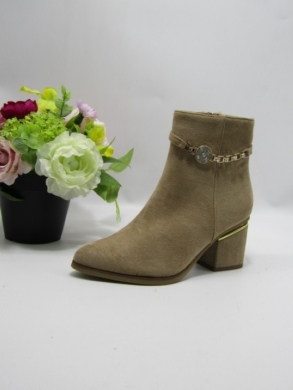 Botki damskie na obcasie (36-41) 9321 KHAKI
