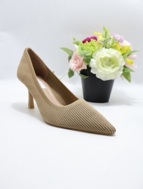 Czółenki damskie na szpilce (36-41) HK-1311 KHAKI