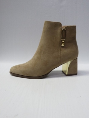 Botki damskie ocieplane na obcasie (36-41) UK118 KHAKI