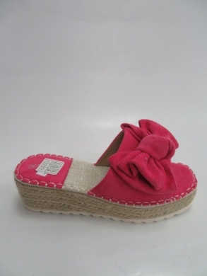 Klapki damskie na koturnie (36-41) 88-220 FUCHSIA