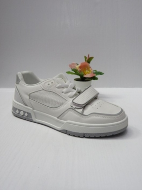 Buty sportowe damskie na płaskim (36-41) 2343 WHITE/GREY