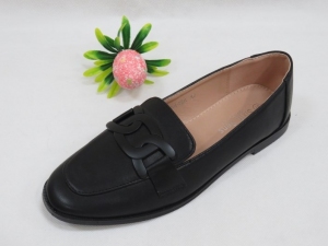 Mokasyny damskie na płaskim (36-41) 888-266 BLACK
