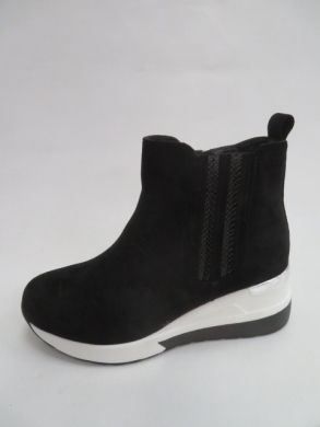 Botki damskie jesienne na koturnie (36-41) 8501-SP BLACK