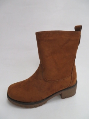 Botki damskie jesienne na płaskim (36-41) 8B905 CAMEL