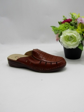 Klapki damskie na płaskim (39-43) DJ19-11 BROWN