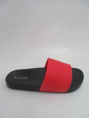 Klapki damskie na płaskim (36-41) LS-37 BLACK/RED