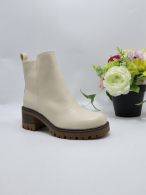 Botki damskie ocieplane na obcasie (36-41) WZ-72 BEIGE