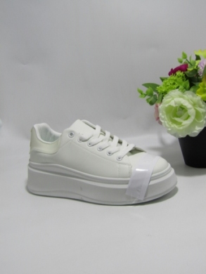 Buty sportowe damskie na płaskim (36-41) 8922 WH/KHAKI
