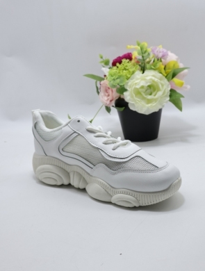 Buty sportowe damskie na płaskim (36-41) XY2615 WHITE