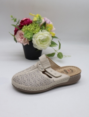 Klapki damskie na płaskim (36-42) 6927-3 BEIGE