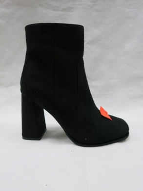 Botki damskie ocieplane na obcasie (36-41) J203 BLACK