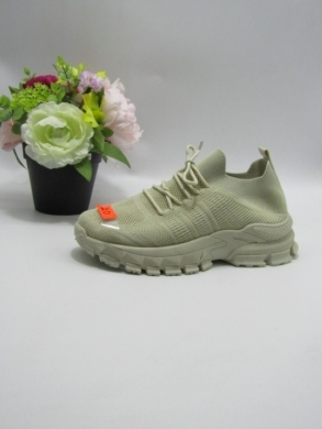 Buty sportowe damskie na płaskim (36-41) CWB11 BEIGE