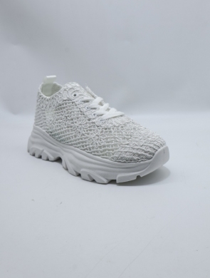 Buty sportowe damskie na płaskim (36-41) 8833 WHITE
