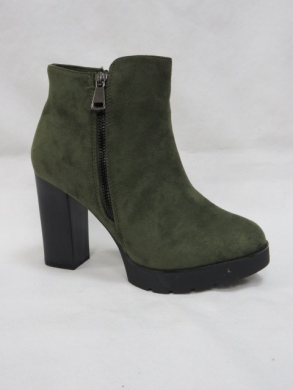 Botki damskie ocieplane na obcasie (36-41) A203-6 GREEN