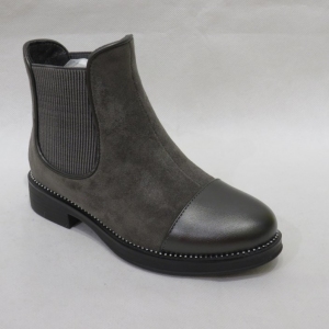Botki dziewczęce ocieplane (32-37) DQ69 GREY
