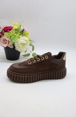 Buty sportowe damskie na płaskim (36-41) BO-925 BROWN