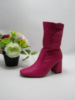 Botki damskie na obcasie (36-41) AM01 FUCHSIA