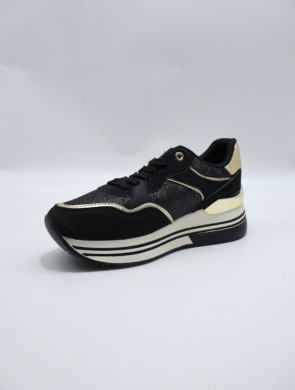 Buty sportowe damskie na płaskim (36-41) WW245 BLACK