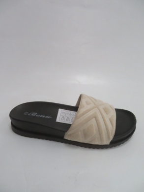 Klapki damskie na płaskim (36-41) FRS-61 BEIGE