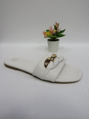 Klapki damskie na płaskim (36-41) GG-66 WHITE