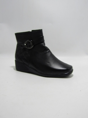 Botki damskie ocieplane na koturnie (37-42) B203 BLK
