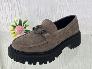 Mokasyny damskie na koturnie (36-41) GD-XR-330A KHAKI