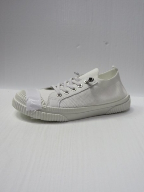 Trampki damskie na płaskim (36-41) C06-8 WHITE