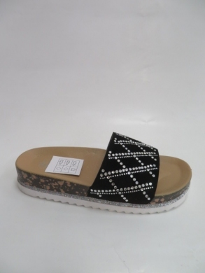 Klapki damskie na płaskim (36-41) SX-2 BLACK